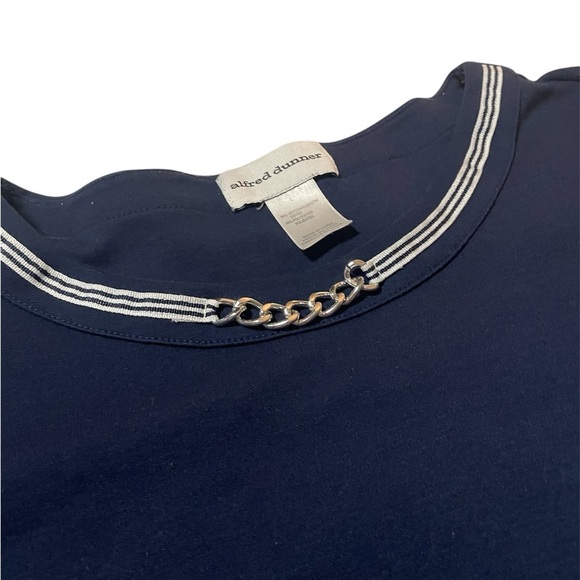 Alfred Dunner Crew Neck Short Sleeve T-Shirt Women Size L - Picture 7 of 9